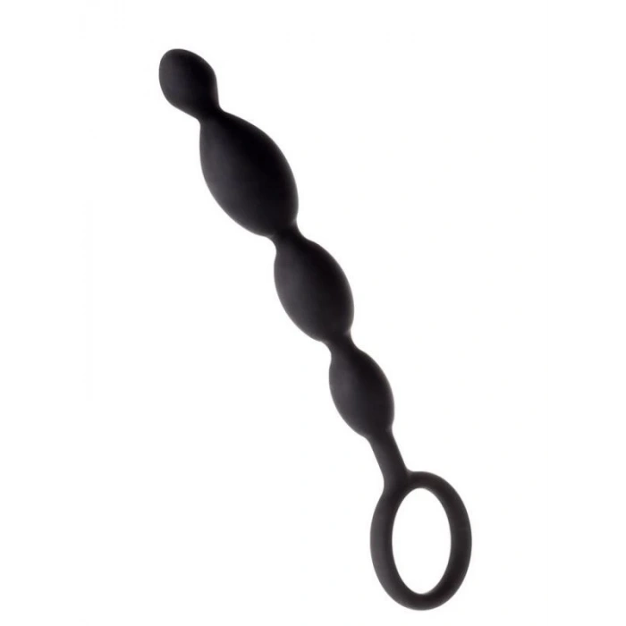 Anal Boncuk S Silikon Siyah 19,5cm