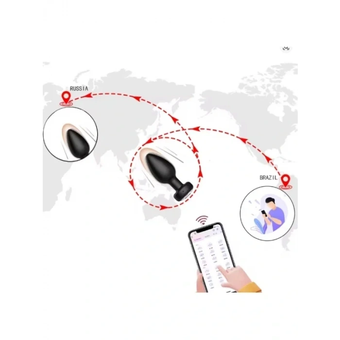 APP Telefon Kontrollü 10 Modlu Titreşimli Anal Plug