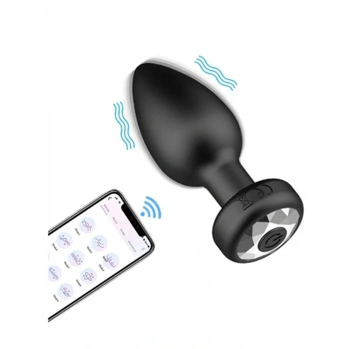APP Telefon Kontrollü 10 Modlu Titreşimli Anal Plug