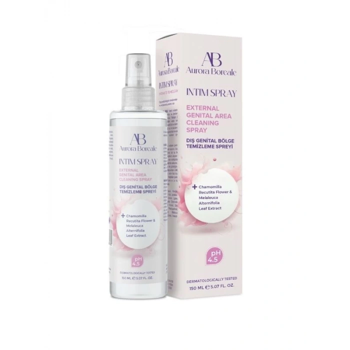 Aurora Boreale 150 Ml İntim Sprey Dış Genital Bölge Temizleme Spreyi