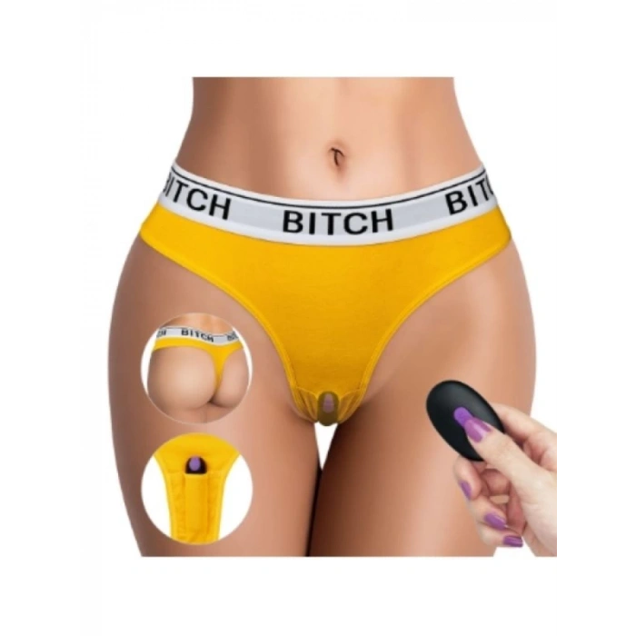 Bitch Vibrating Panties Çamaşır Ve Kumanlı Vibratör