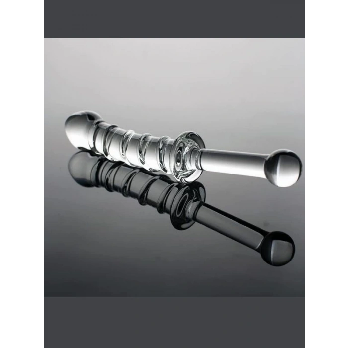 23cm Tırtıklı Cam Dildo