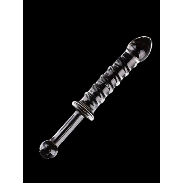 23cm Tırtıklı Cam Dildo