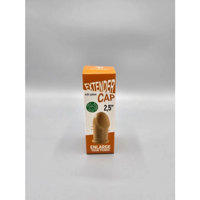 CENSAN Extender Cap Sitabella Penis Kılıfı, 2.5 inç, antenli, lateks