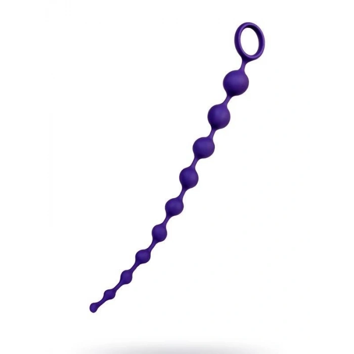 Grape anal Zinciri silikon mor 35 cm