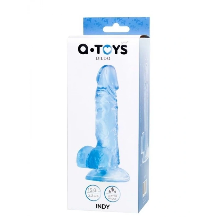 CENSAN Jel Dildo Mavi 15,8 cm