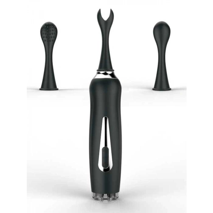 Censan Üç Başlıklı Değiştirilebilir Vibratör Siyah