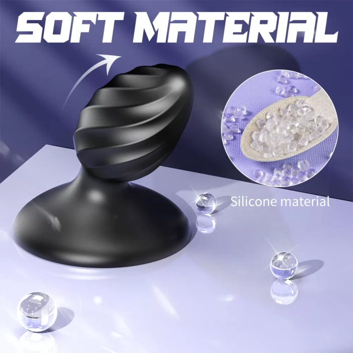 CHICK Güçlü Vantuzlu Spiral Tasarım Silikon Anal Plug