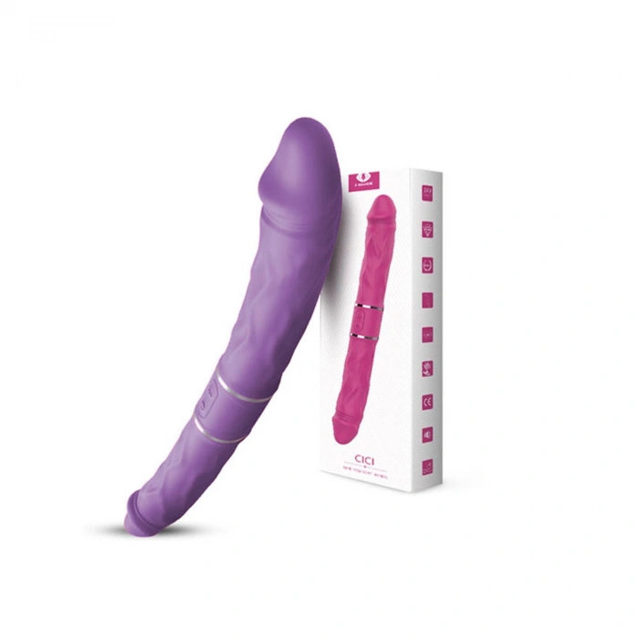 Cici Şarjlı Çift Taraflı Güçlü Titreşimli Esnek Çiftli Vibratör