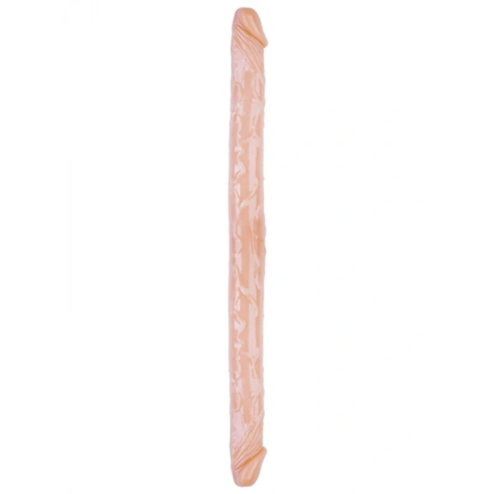 Çift Taraflı Esnek Dildo 34 cm – Gerçekçi Dokulu