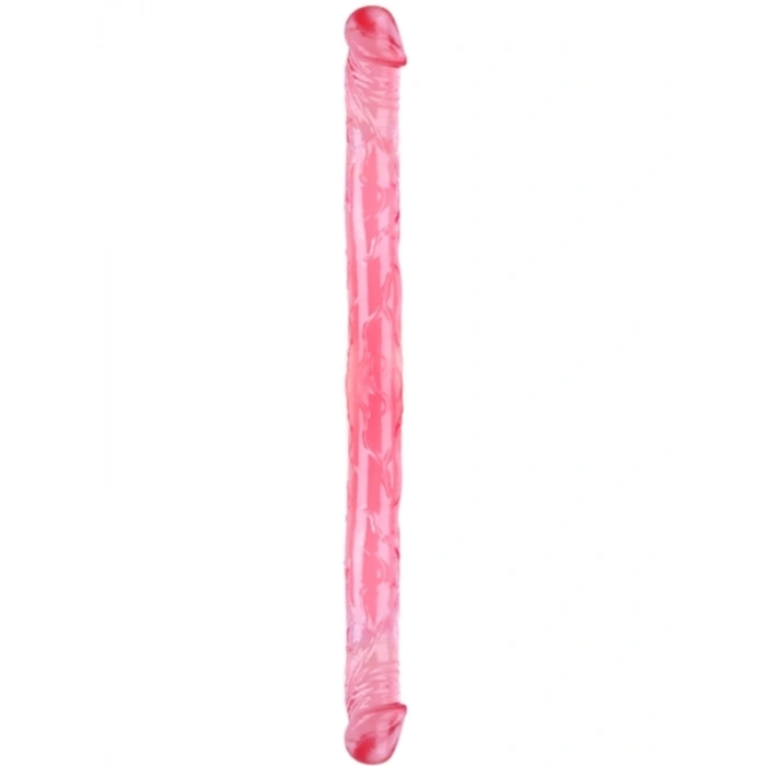 Çift Taraflı Esnek Dildo 34 cm – Gerçekçi Dokulu