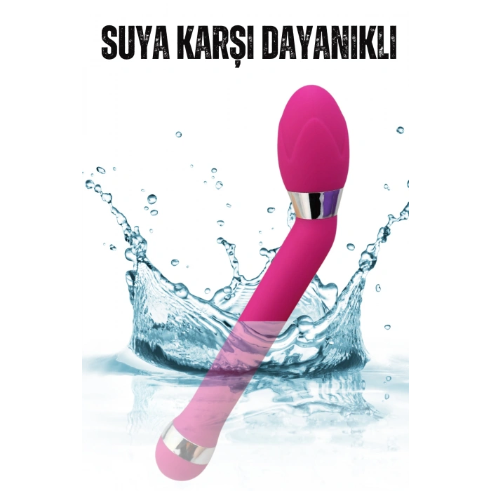 Eğik Yapıda Kademeli Güçlü Titreşimli Sessiz G Nokta Uyarıcı Anal Vibratör 19 CM