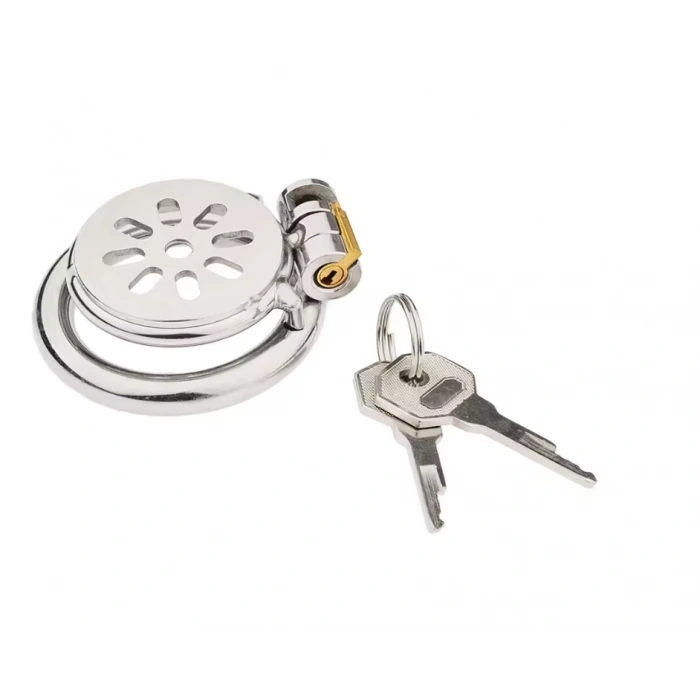 Erkek Bekaret Kafesi – Dış Mekan Kullanımına Uygun Düz Metal Chastity Cage