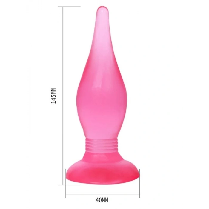 Eskişehir Erotik Shop 14,5 cm Vantuzlu Jel Anal Alıştırıcı Plug