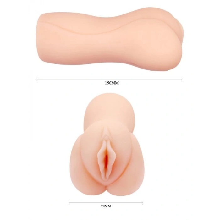 Eskişehir Erotik Shop 15cm 3D Dual İç Yapılı Suni Vajina