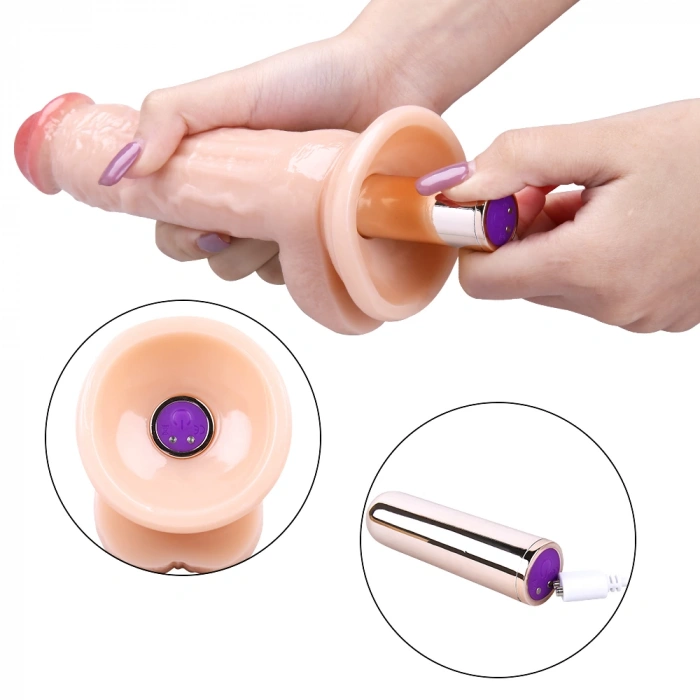 Eskişehir Erotik Shop 19CM Gerçekçi Ten Rengi Dildo Penis