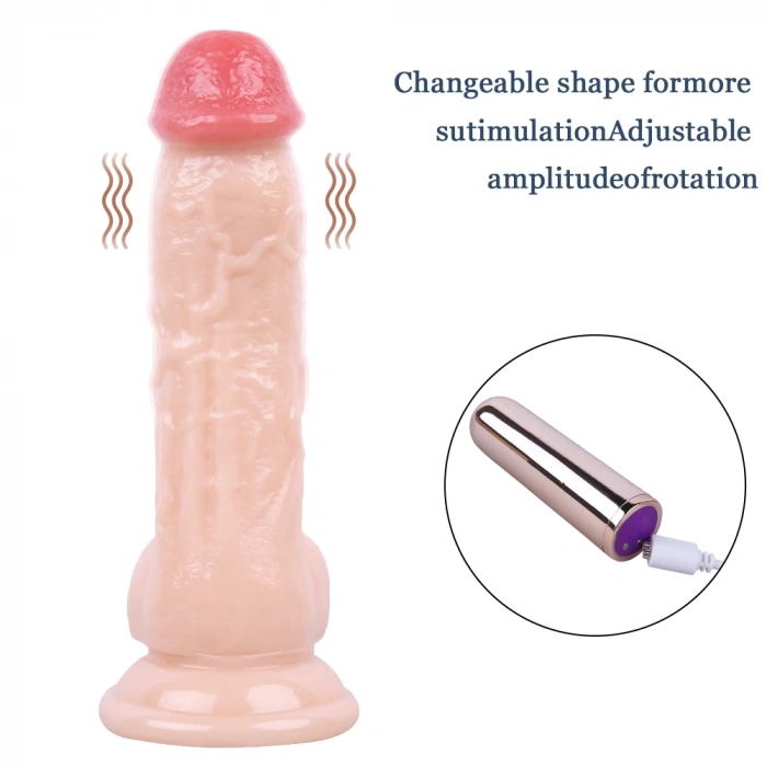 Eskişehir Erotik Shop 19CM Gerçekçi Ten Rengi Dildo Penis