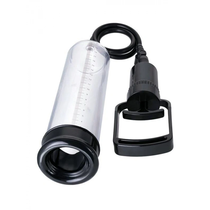 Eskişehir Erotik Shop 3 halkalı Penis Pompası, PVC siyah 23,5 cm 3 halkalı