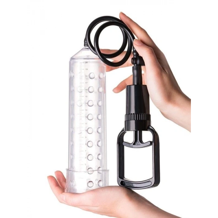 Eskişehir Erotik Shop 3 halkalı penis pompası TPE transparan 23,5 cm