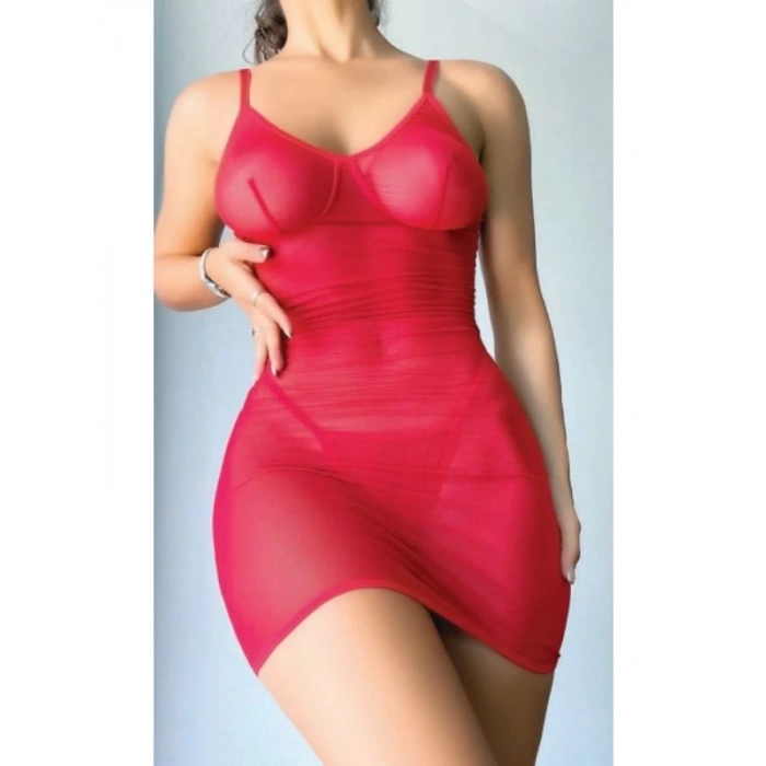 Eskişehir Erotik Shop Arkası İp Detaylı Fantazi Çekici Mini Gecelik
