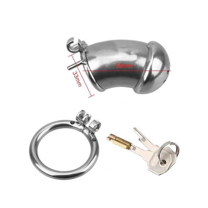 Eskişehir Erotik Shop BDSM Paslanmaz Çelik Penis Kafesi ModelNo1