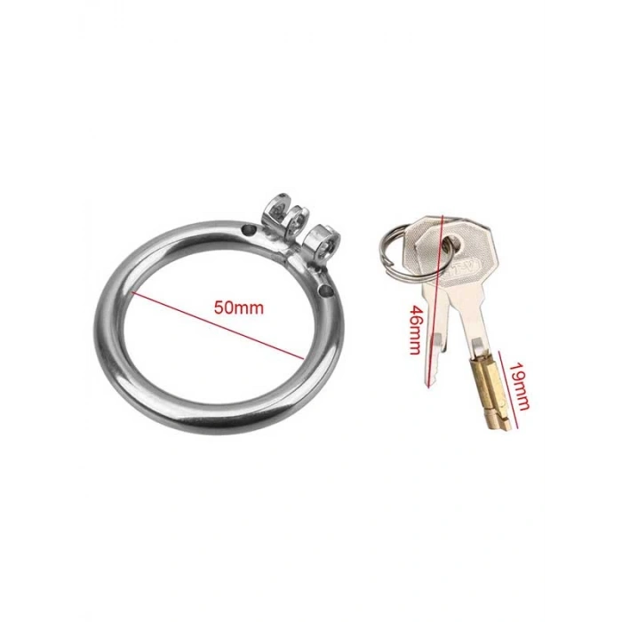 Eskişehir Erotik Shop BDSM Paslanmaz Çelik Penis Kafesi ModelNo1