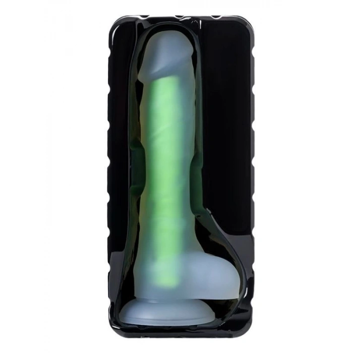 Eskişehir Erotik Shop Beyond Clark Glow Gece Parlayan Yeşil Dildo Silikon Şeffaf 22 cm