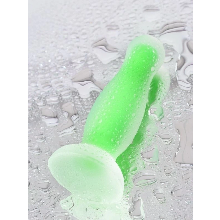 Eskişehir Erotik Shop Beyond Victor Glow Karanlıkta Parlayan Anal Plug Silikon Şeffaf 10 cm