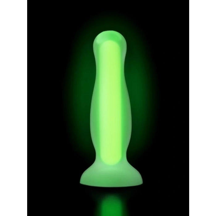 Eskişehir Erotik Shop Beyond Victor Glow Karanlıkta Parlayan Anal Plug Silikon Şeffaf 10 cm