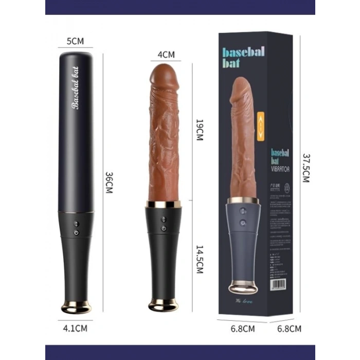 Eskişehir Erotik Shop Beyzbol Sopası İleri Geri ve Dil Vibratör