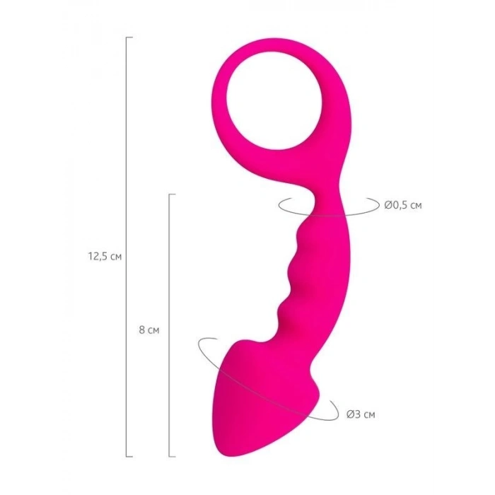 Eskişehir Erotik Shop Bong Anal Plug Pembe 12,5 cm