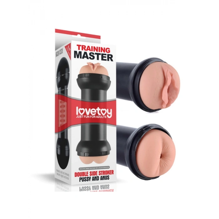 Çift Girişli Training Master Double Side Stroker Pussy and Anus