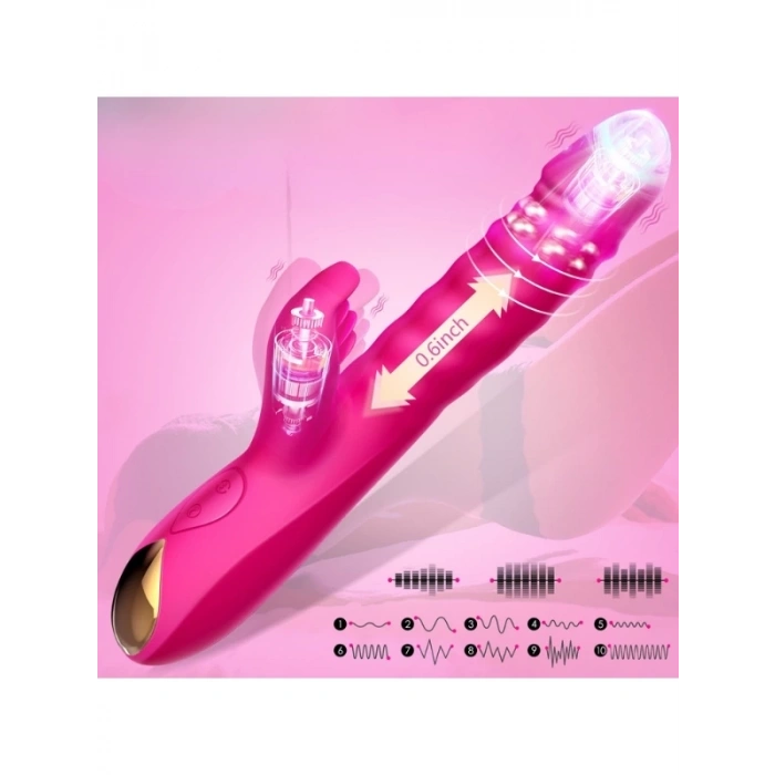 Eskişehir Erotik Shop G-Noktası ve Klitoris Uyarıcı İleri Geri Fonksiyonlu Vibratör