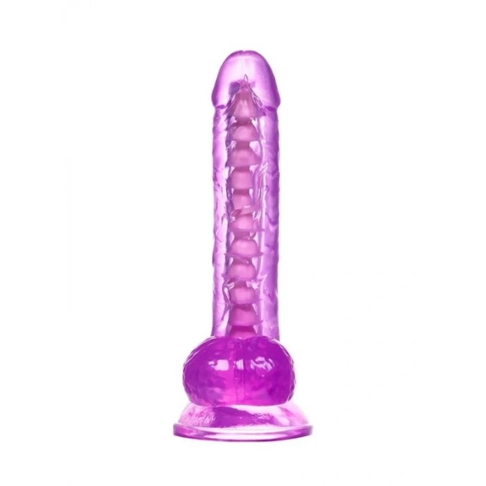 Eskişehir Erotik Shop Kıkırdaklı Jel Dildo Celiam, TPE, mor, 20,5 cm