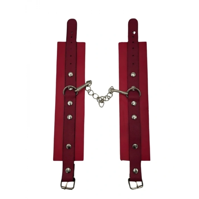 Eskişehir Erotik Shop Kırmızı Deri El Kelepçesi