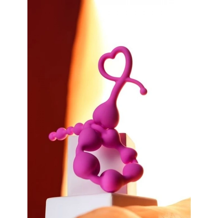 Eskişehir Erotik Shop Long Sweety anal Zinciri silikon pembe 34 cm  2,7 cm