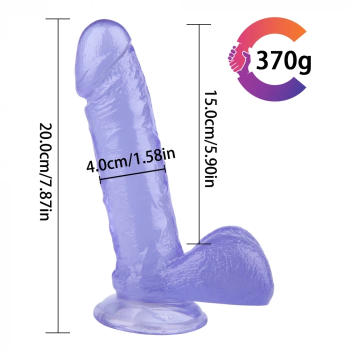 Eskişehir Erotik Shop Mor Renk Jel Dildo