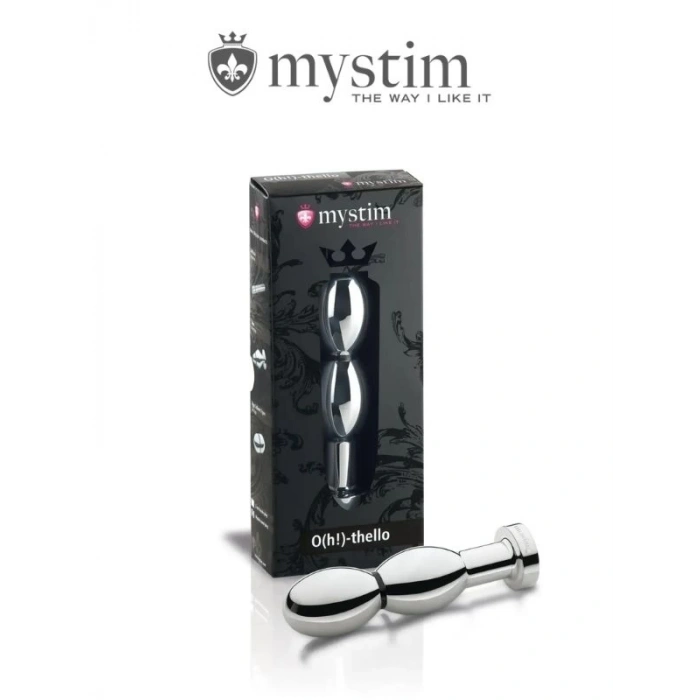 Eskişehir Erotik Shop Mystim O(h!)-thello Çelik Anal ve Vajinal Elektirikli Dildo