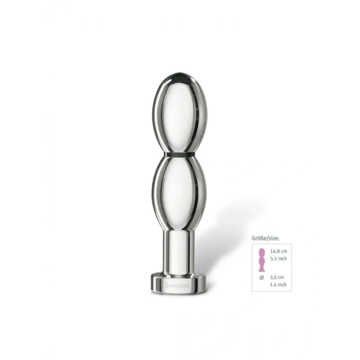 Eskişehir Erotik Shop Mystim O(h!)-thello Çelik Anal ve Vajinal Elektirikli Dildo