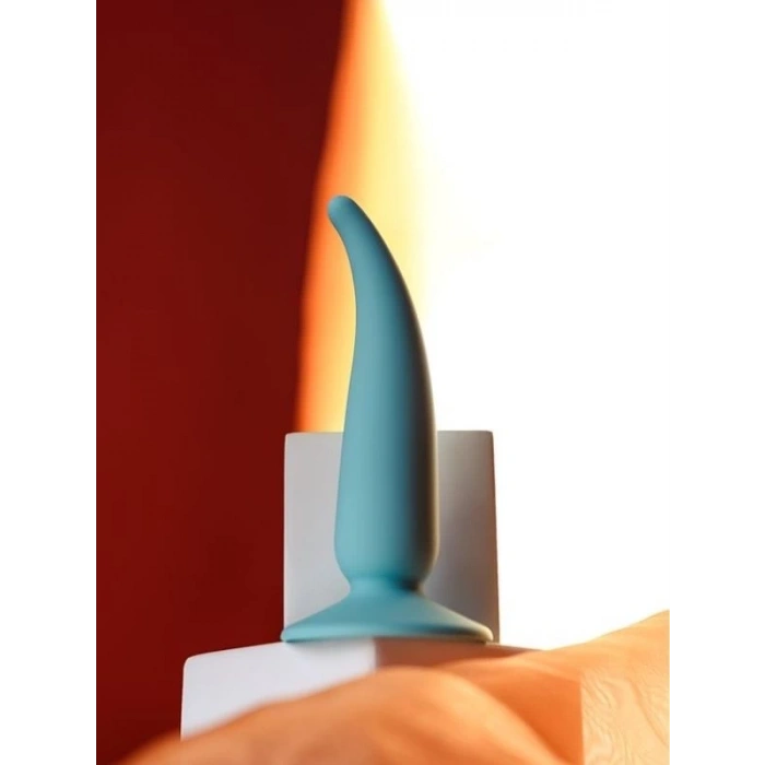 Eskişehir Erotik Shop Sarru anal kılıfı silikon mavi 12,5 cm 2,7 cm