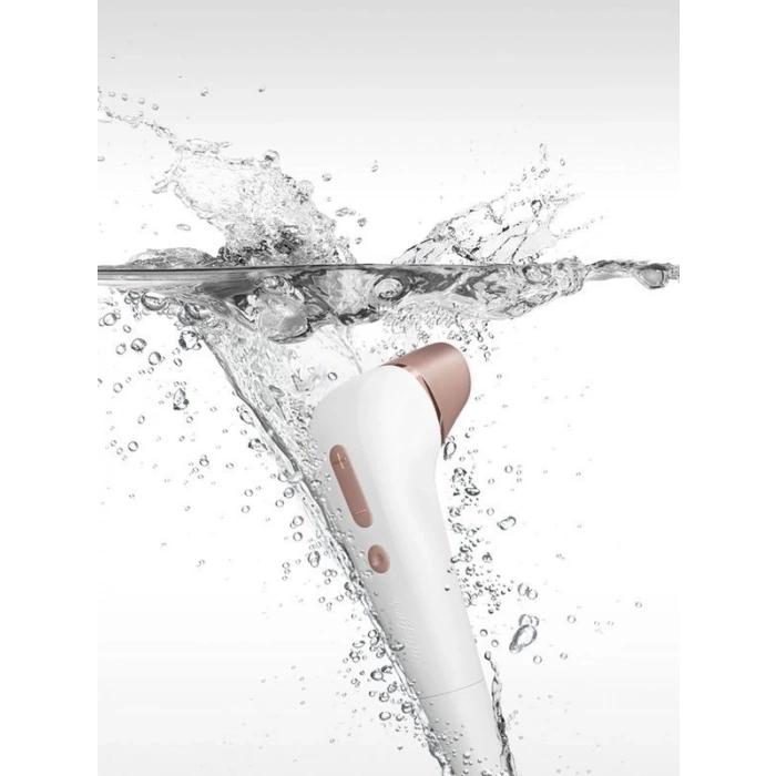 Eskişehir Erotik Shop Satisfyer 2 NG Vakum Dalgalı Klitoral Stimülatör, ABS plastik, beyaz, 17 cm