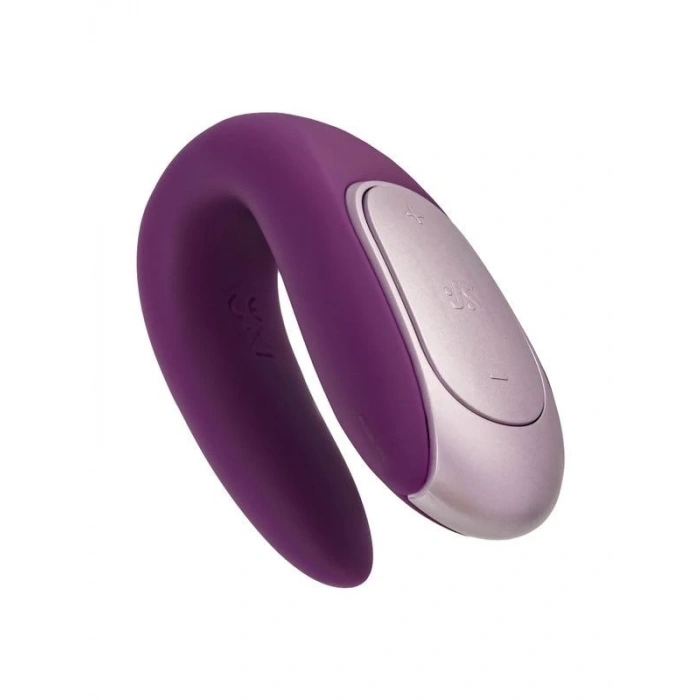Eskişehir Erotik Shop Satisfyer Double Fun Telefon Kontrollü ve Uzaktan Kumandalı Violet Vibratör