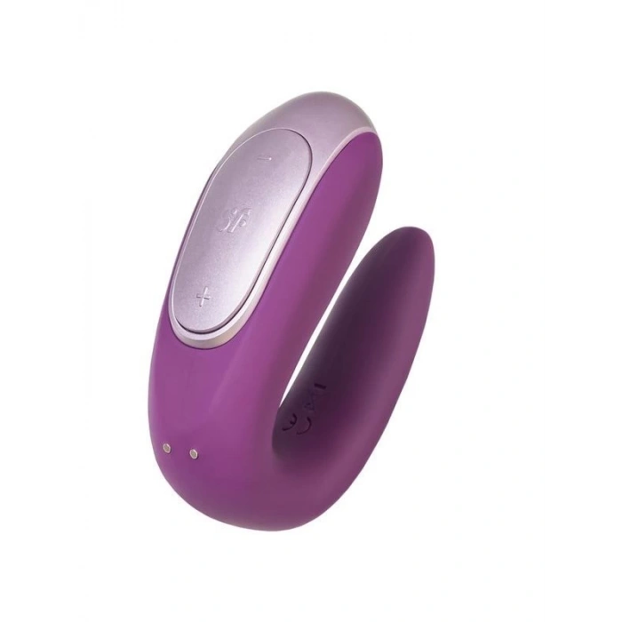 Eskişehir Erotik Shop Satisfyer Double Fun Telefon Kontrollü ve Uzaktan Kumandalı Violet Vibratör