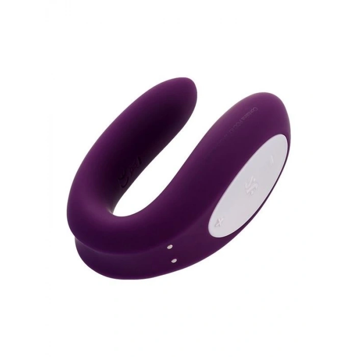 Eskişehir Erotik Shop Satisfyer Double Joy Telefon Kontrollü Giyilebilir Vibratör Mor