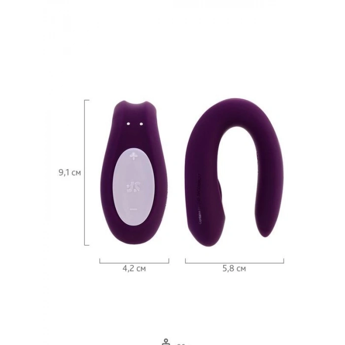 Eskişehir Erotik Shop Satisfyer Double Joy Telefon Kontrollü Giyilebilir Vibratör Mor