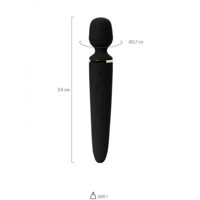 Eskişehir Erotik Shop Satisfyer Wand-er Woman Black Vibratör 34cm