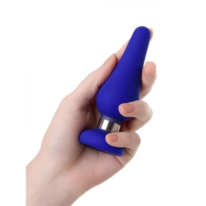 Eskişehir Erotik Shop Slassic Anal Plug Boyut M Mavi 11,5 cm 3,7 cm