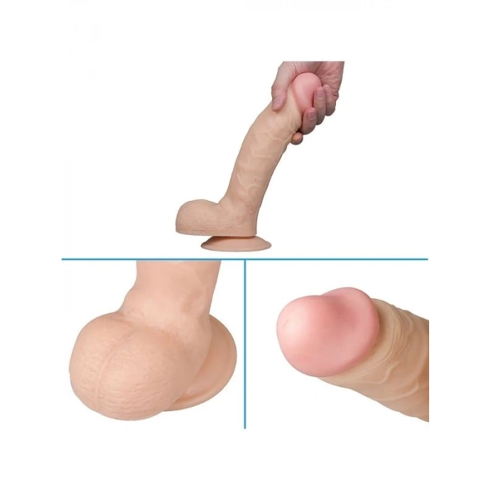 Eskişehir Erotik Shop Ten Rengi 23 cm Dildo Model No:1051