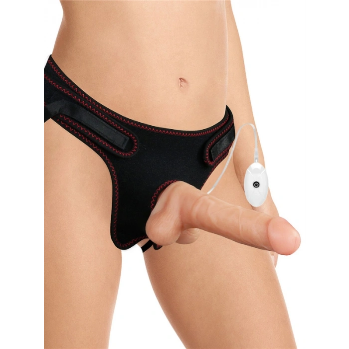 Vibrating Easy Strapon Set 7.5 İnç Belden Bağlamalı Model2