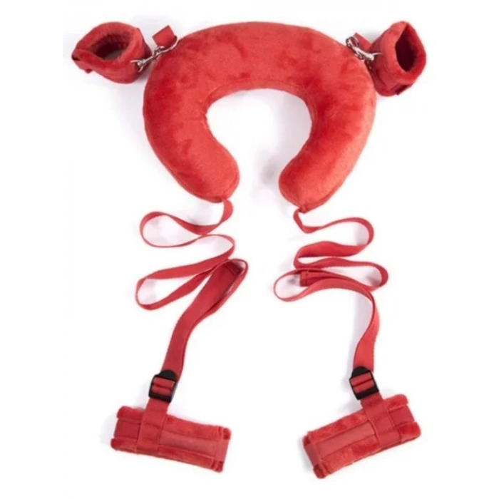 Eskişehir Erotik Shop Yastıklı El Ayak Bağlama Seti Kırmızı